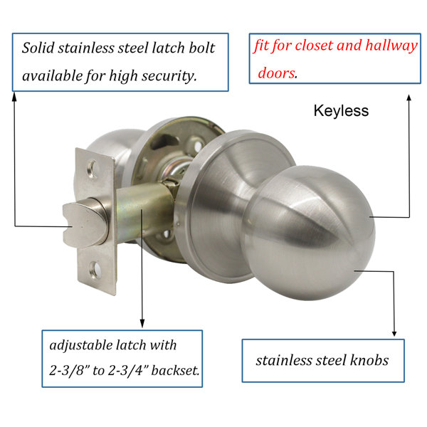 Probrico Passage Door Knob & Reviews Wayfair